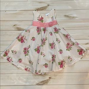 White Cotton Flower Dress